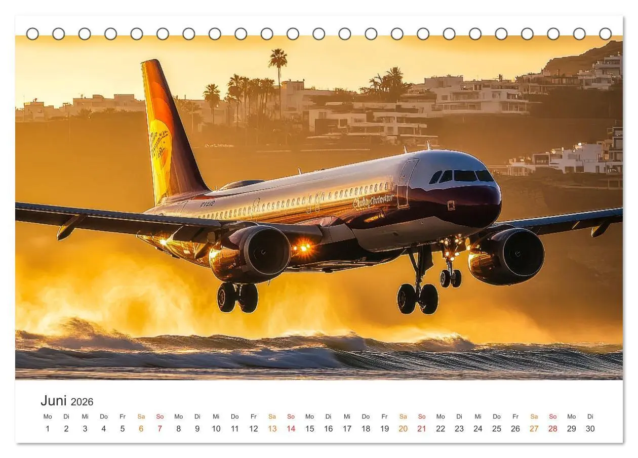 Bild: 9783457251829 | Flugzeuge - Stahlriesen am Himmel (Tischkalender 2026 DIN A5 quer),...