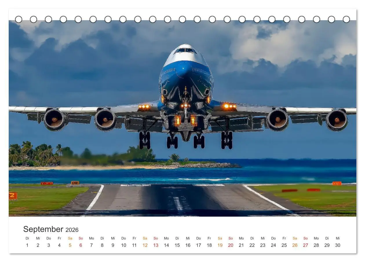 Bild: 9783457251829 | Flugzeuge - Stahlriesen am Himmel (Tischkalender 2026 DIN A5 quer),...