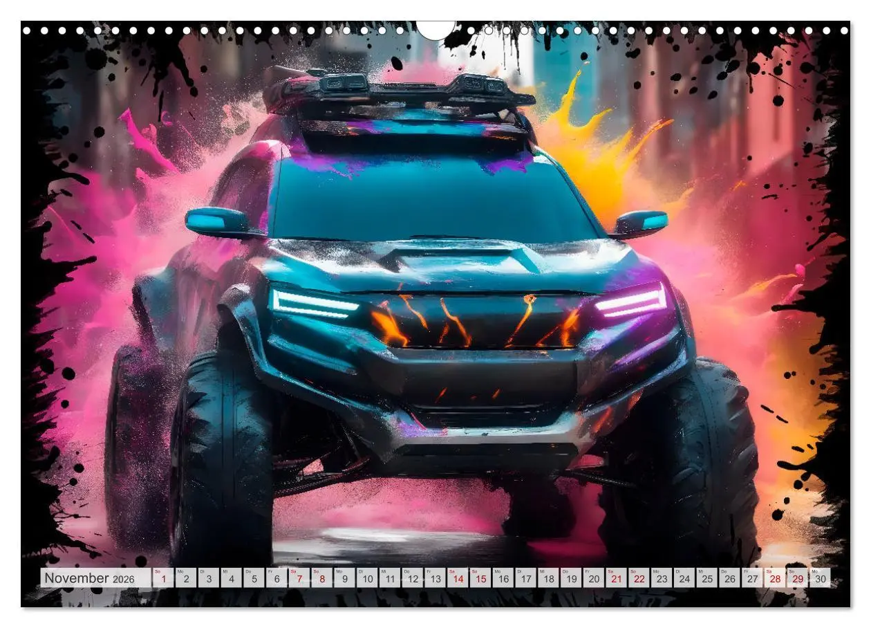 Bild: 9783457491829 | Coole KI-generierte OFF-ROAD-WAGEN (Wandkalender 2026 DIN A3 quer),...