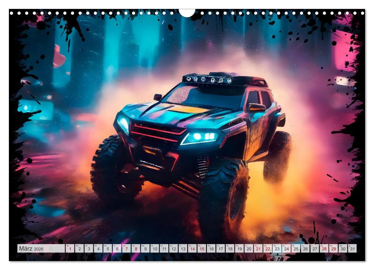 Bild: 9783457491829 | Coole KI-generierte OFF-ROAD-WAGEN (Wandkalender 2026 DIN A3 quer),...