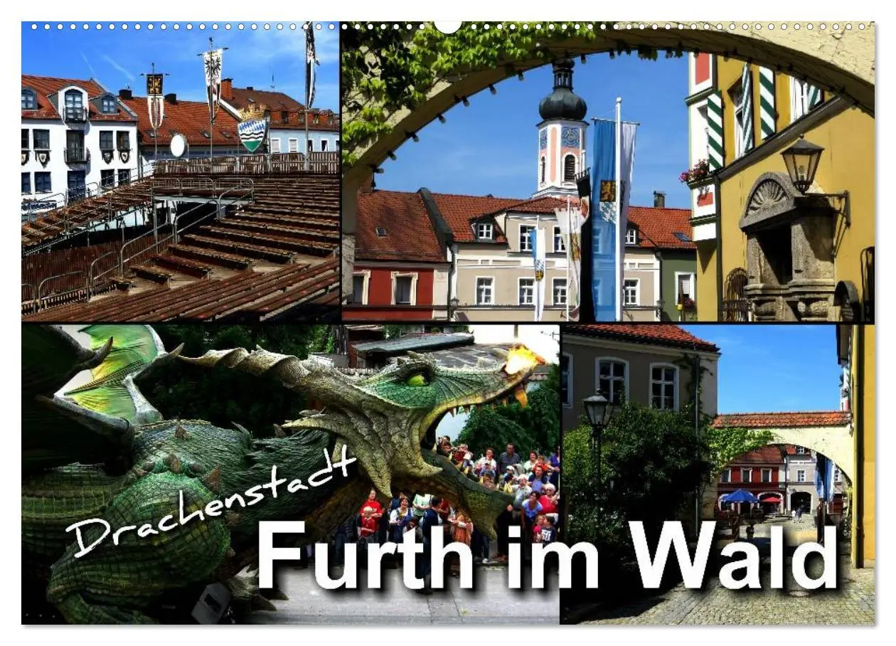 Cover: 9783516031829 | Drachenstadt Furth im Wald (Wandkalender 2026 DIN A2 quer),...
