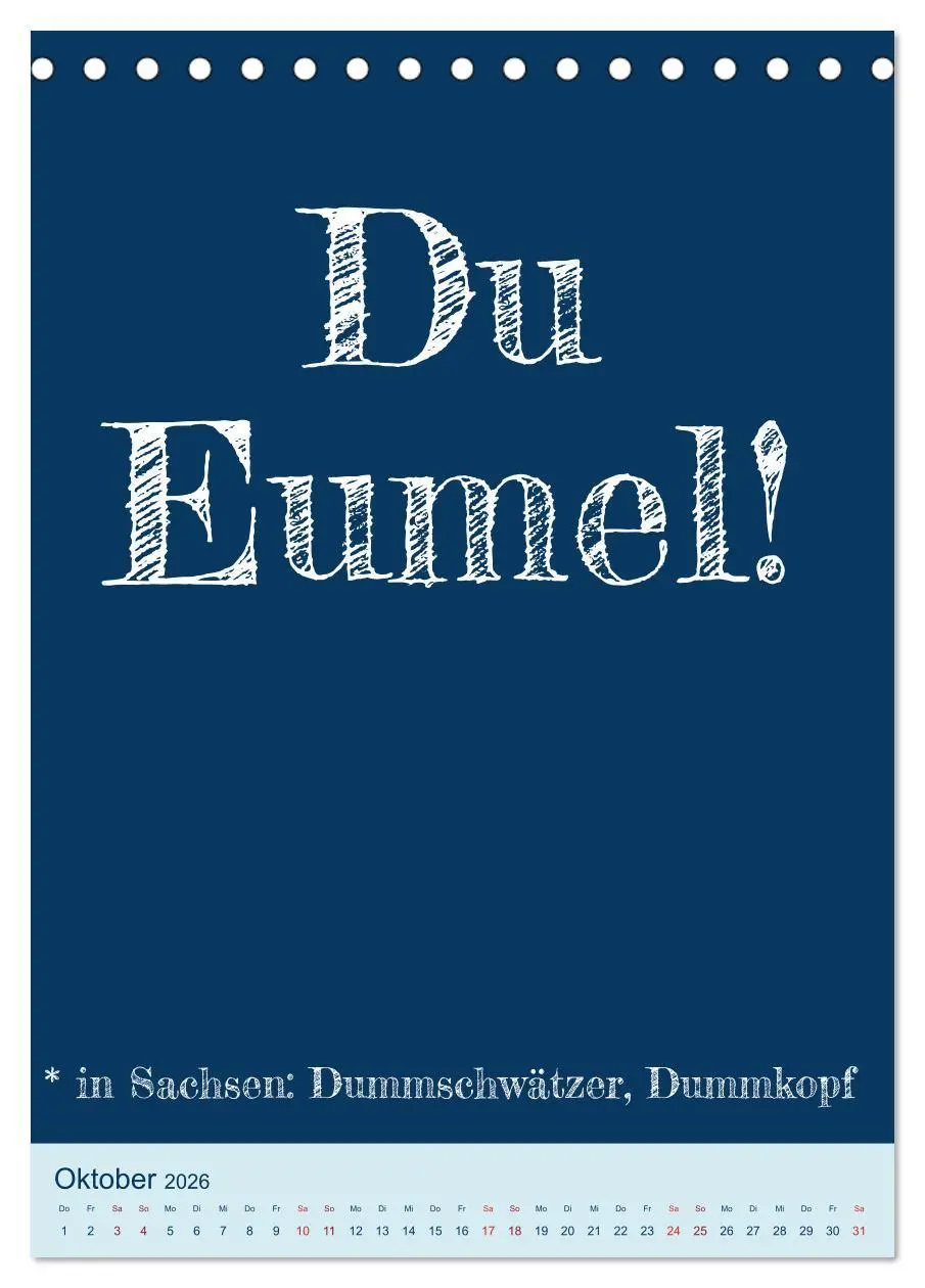 Bild: 9783516341829 | Ningelnäsorum! Mundart und Dialekt Kalender Sachsen (Tischkalender...