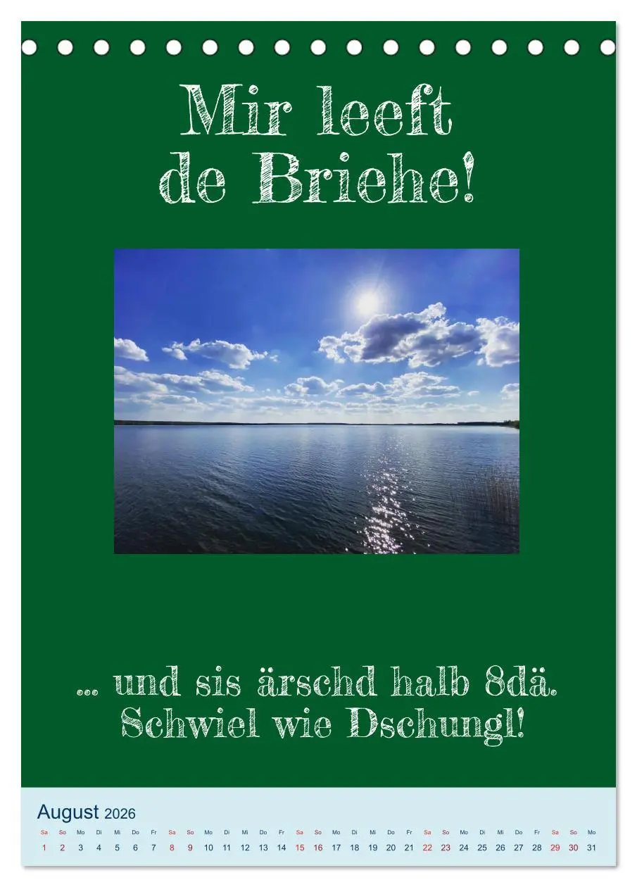 Bild: 9783516341829 | Ningelnäsorum! Mundart und Dialekt Kalender Sachsen (Tischkalender...