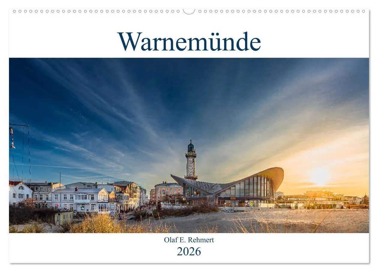 Cover: 9783457621929 | Warnemünde by Olaf Rehmert (Wandkalender 2026 DIN A2 quer),...