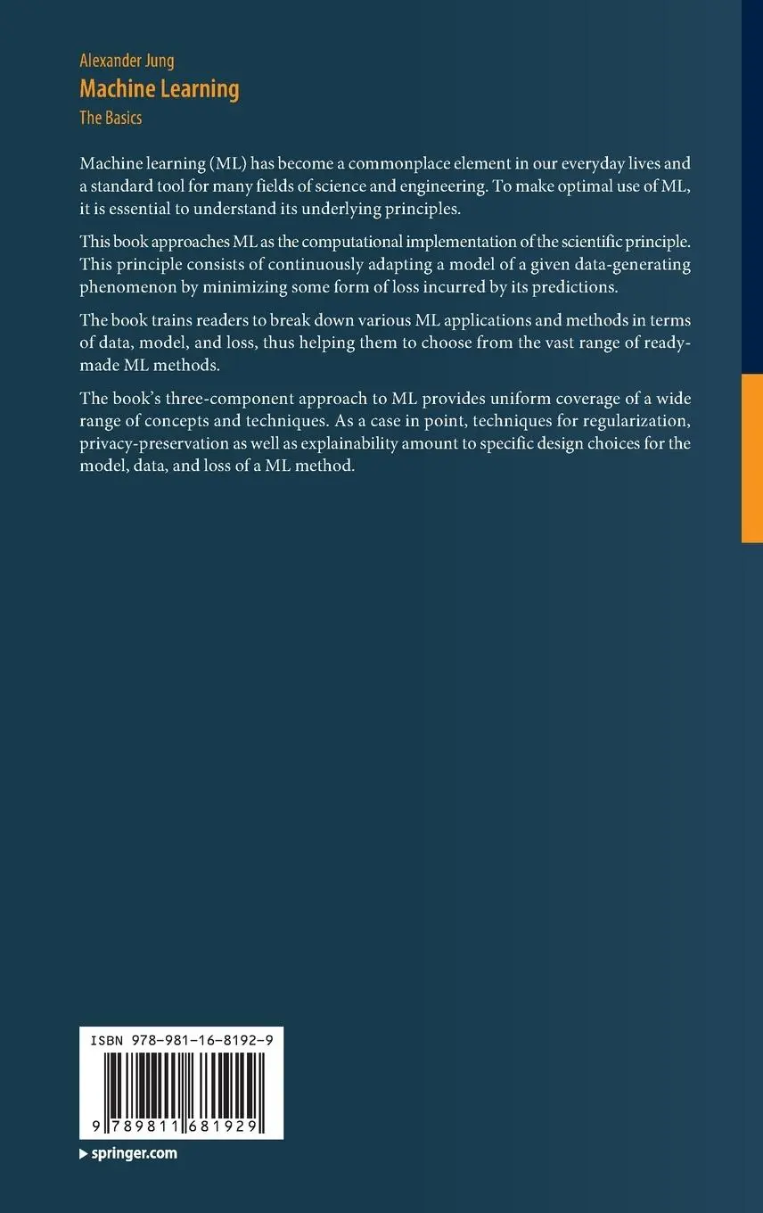 Rückseite: 9789811681929 | Machine Learning | The Basics | Alexander Jung | Buch | xvii | 2022