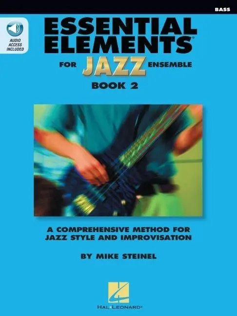 Cover: 888680652029 | Essential Elements for Jazz Ensemble Book 2 - Bass | Mike Steinel