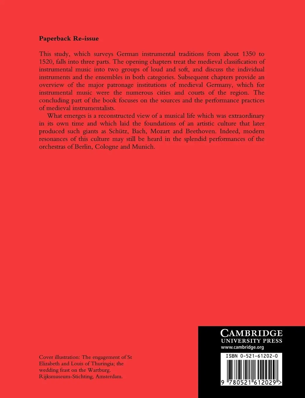 Rückseite: 9780521612029 | German Instrumental Music of the Late Middle Ages | Keith Polk | Buch