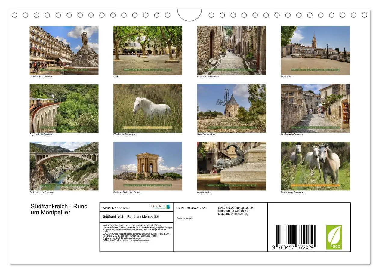 Bild: 9783457372029 | Südfrankreich - Rund um Montpellier (Wandkalender 2026 DIN A4...