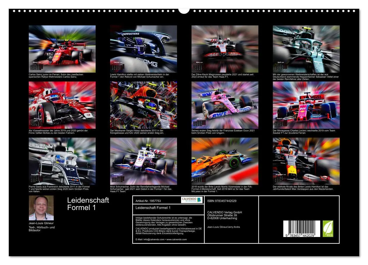 Bild: 9783457442029 | Leidenschaft Formel 1 (hochwertiger Premium Wandkalender 2026 DIN...