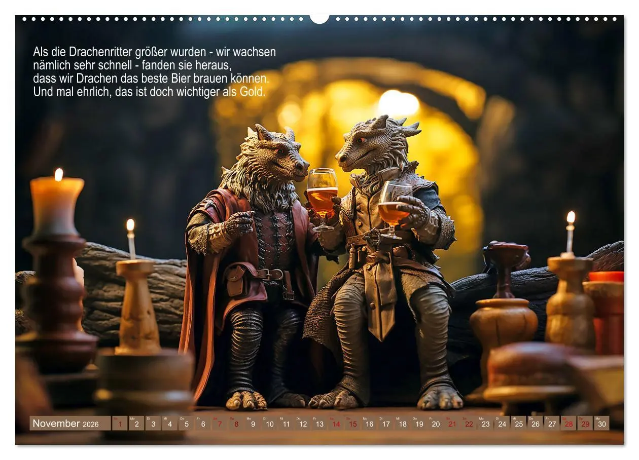 Bild: 9783457512029 | Eine seltsame Drachengeschichte (Wandkalender 2026 DIN A2 quer),...