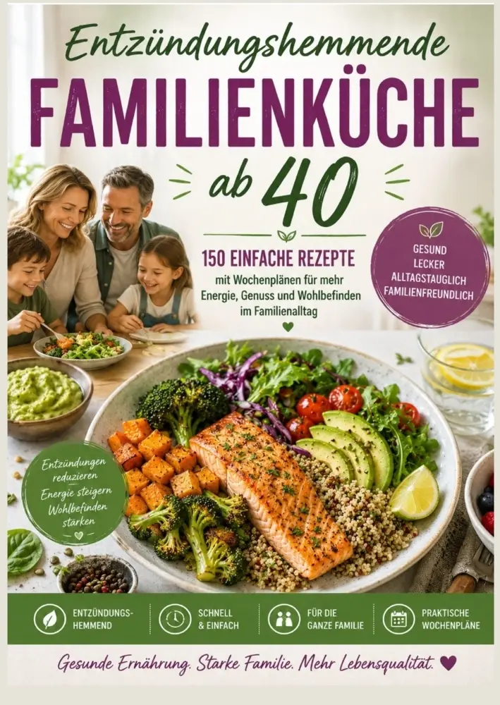 Cover: 9789403902029 | Entzündungshemmende Familienküche ab 40 :150 einfache Rezepte mit...