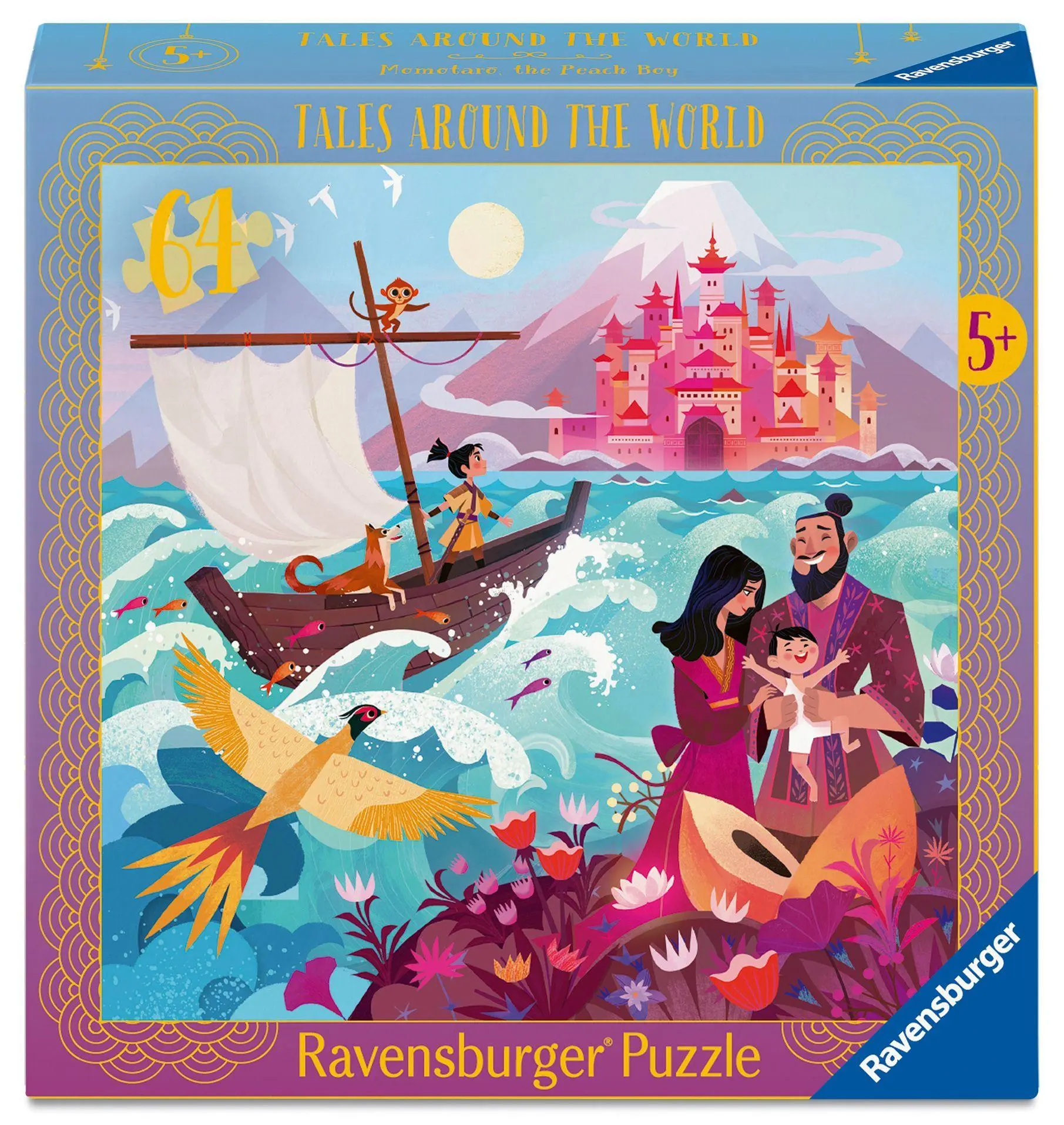 Cover: 4005555042129 | Kinderpuzzle 64 Teile - Momotaro, der Pfirsichjunge | Spiel | 12004212