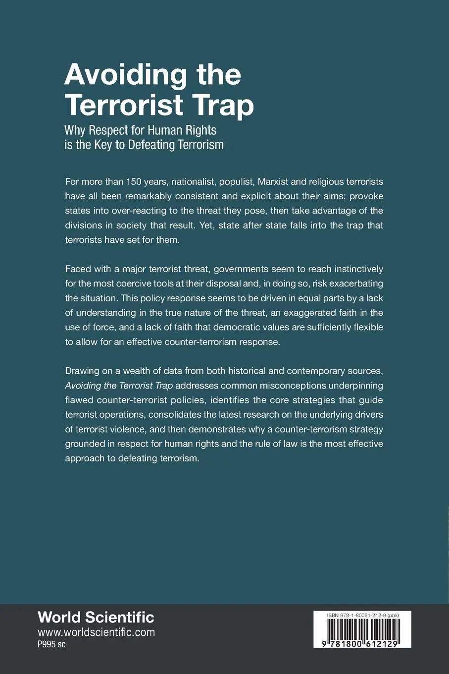 Rückseite: 9781800612129 | AVOIDING THE TERRORIST TRAP | Parker Tom | Taschenbuch | Englisch