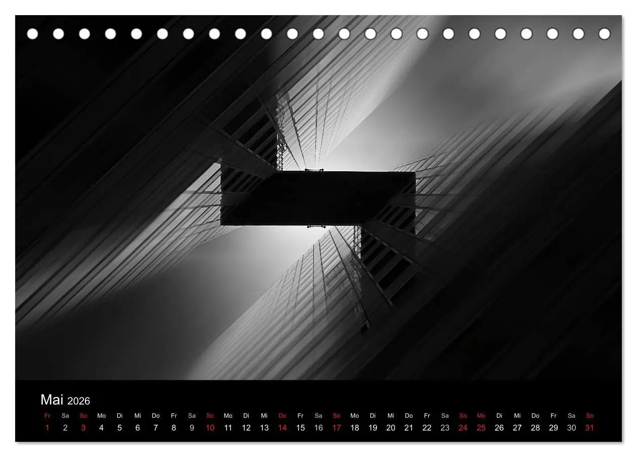 Bild: 9783516212129 | Black-Schwarz-Noir 2026 (Tischkalender 2026 DIN A5 quer), CALVENDO...