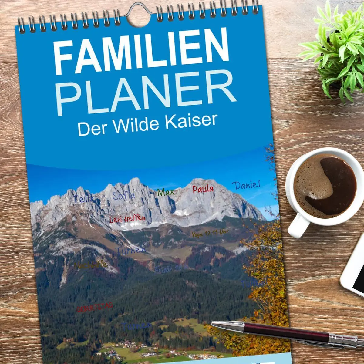 Bild: 9783516522129 | Familienplaner 2026 - Der Wilde Kaiser, das Kletterparadies bei...