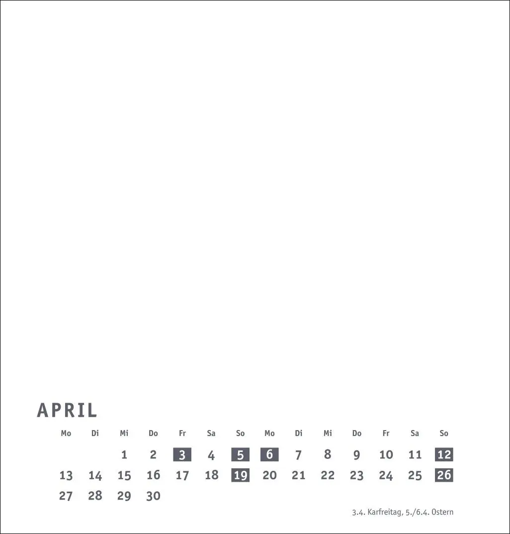 Bild: 9783756412129 | Premium-Bastelkalender weiß mittel 2026 | Kalender | Spiralbindung