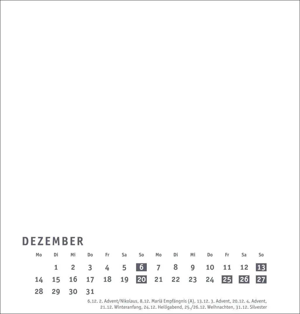 Bild: 9783756412129 | Premium-Bastelkalender weiß mittel 2026 | Kalender | Spiralbindung
