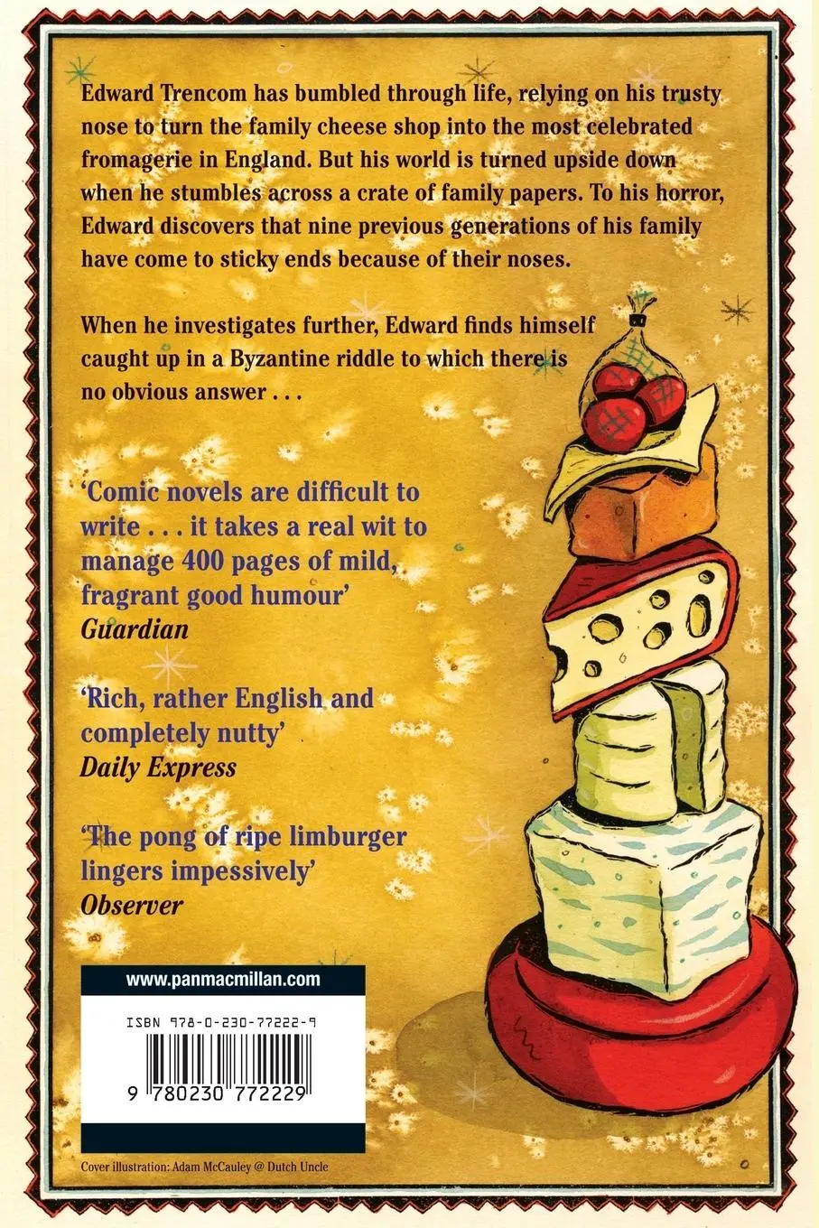 Rückseite: 9780230772229 | Edward Trencom's Nose | A Novel of History, Dark Intrigue and Cheese