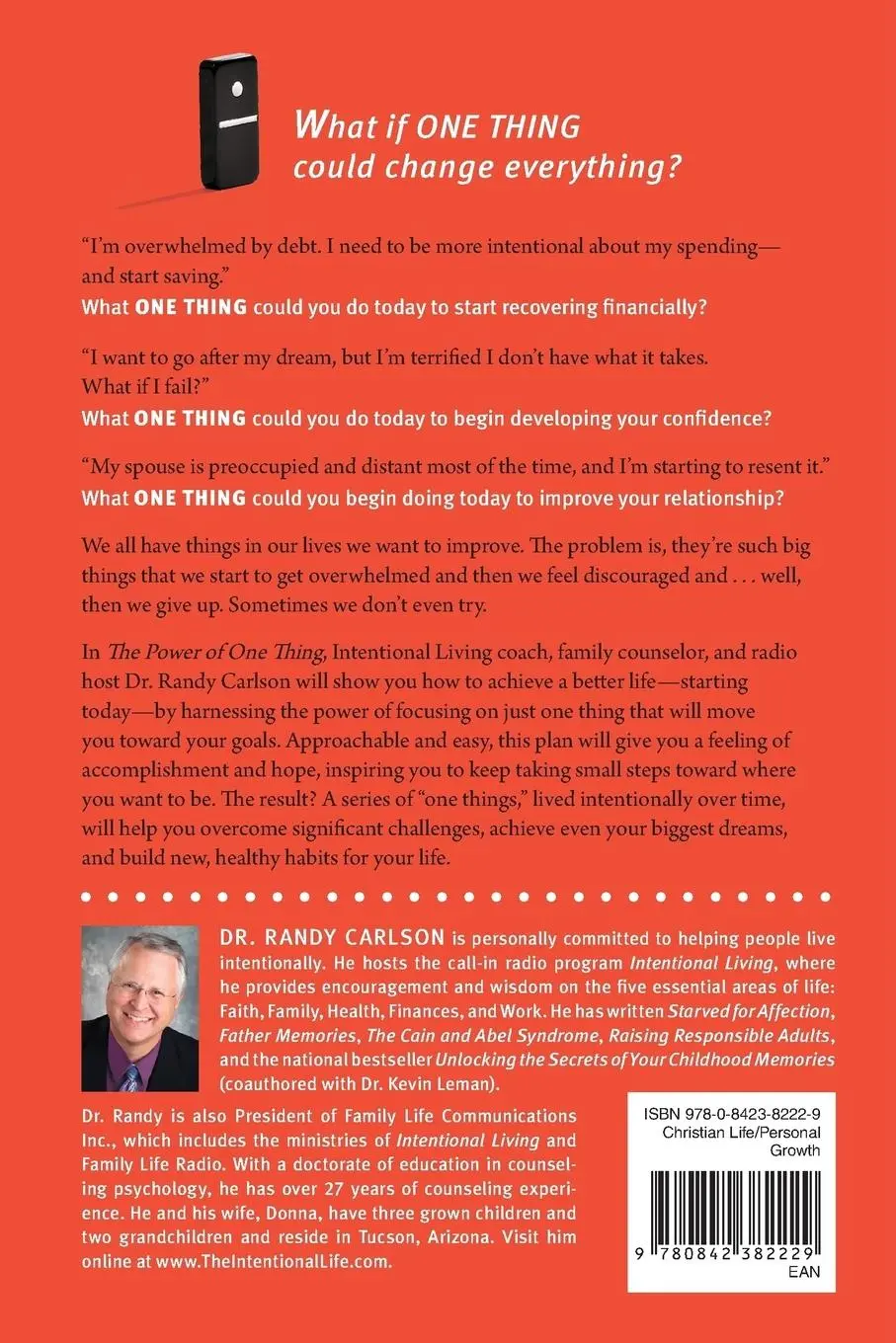 Rückseite: 9780842382229 | The Power of One Thing | Randy Carlson | Taschenbuch | Englisch | 2009