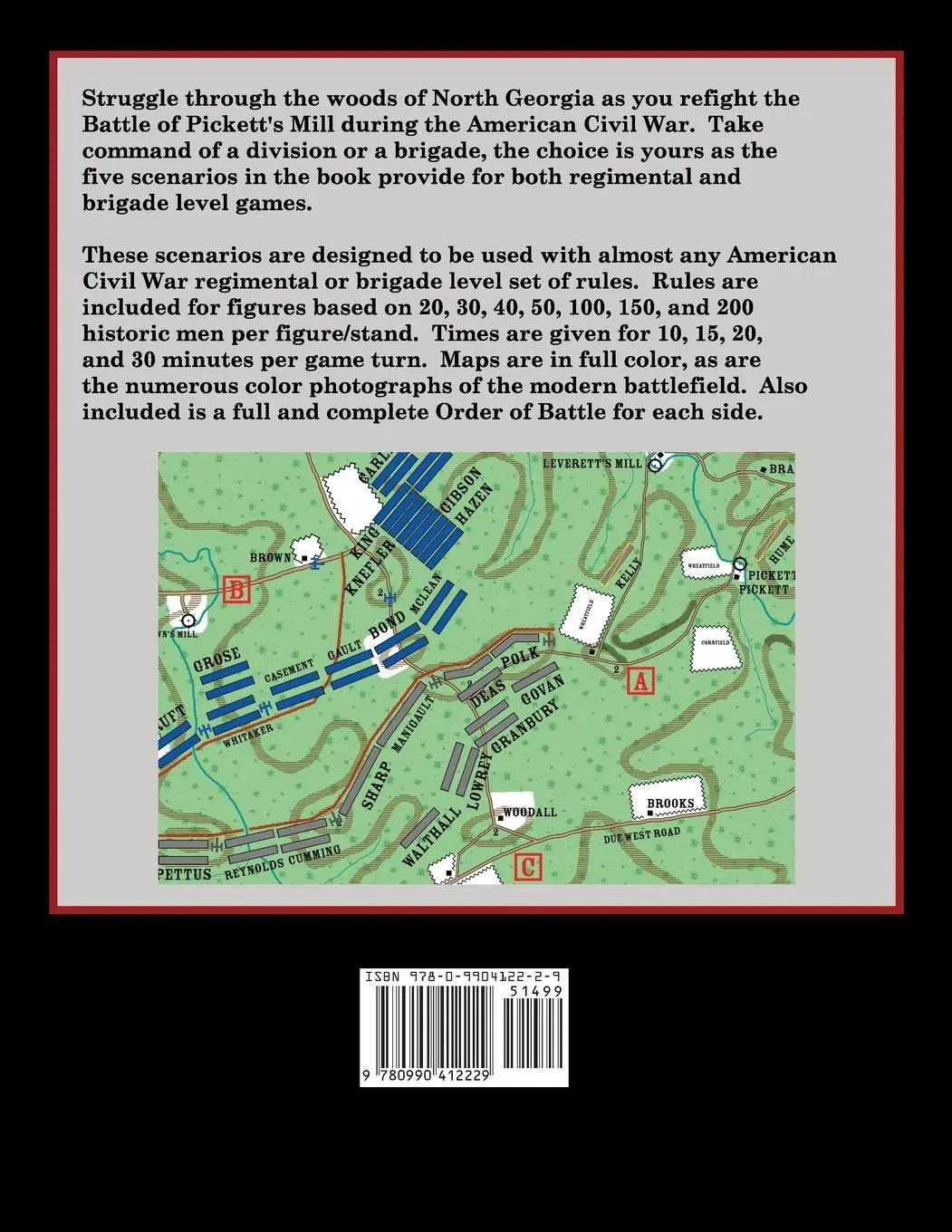Rückseite: 9780990412229 | Criminal Blunder | Wargame Scenarios for the Battle of Pickett's Mill