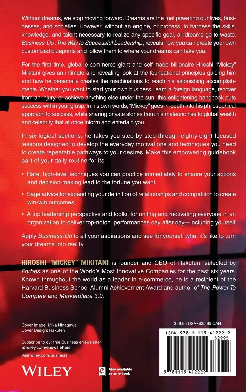 Rückseite: 9781119412229 | Business-Do | The Way to Successful Leadership | Hiroshi Mikitani