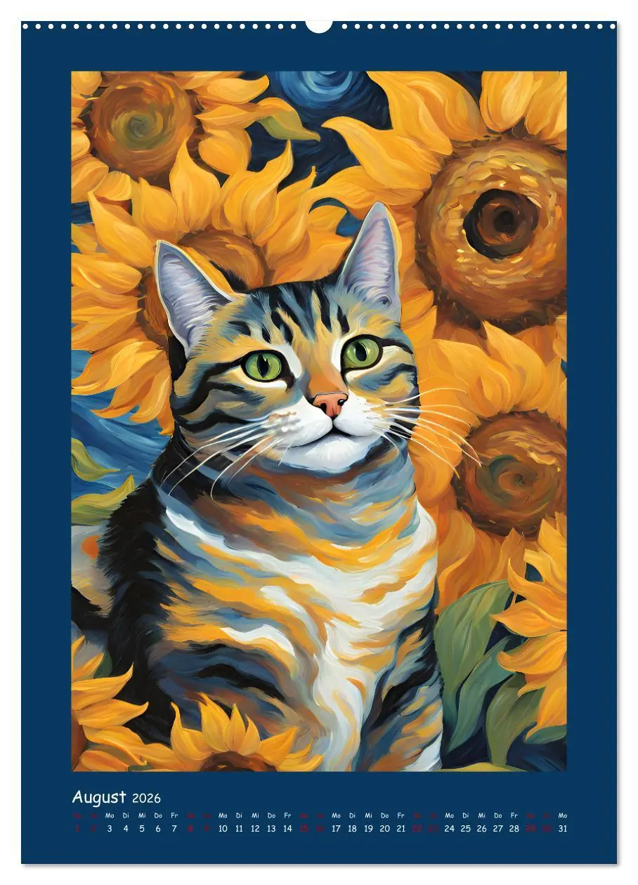 Bild: 9783457282229 | Katzen im Farbenspiel (hochwertiger Premium Wandkalender 2026 DIN...