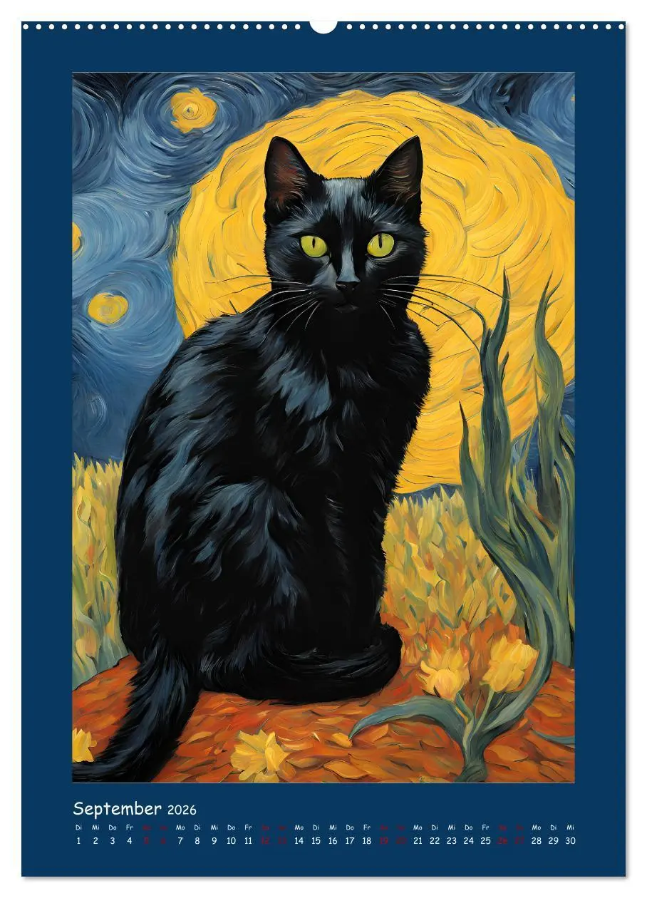 Bild: 9783457282229 | Katzen im Farbenspiel (hochwertiger Premium Wandkalender 2026 DIN...