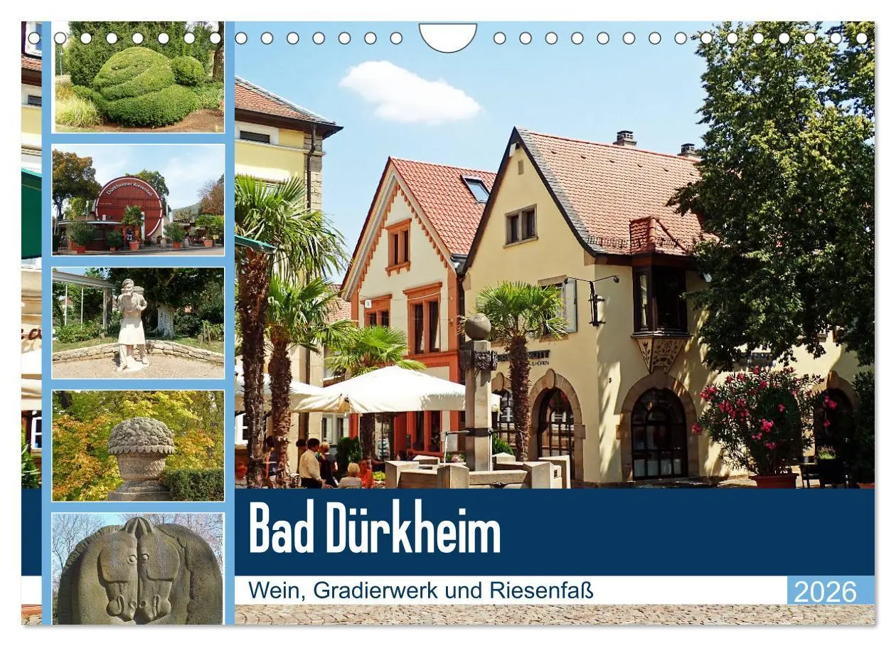 Cover: 9783457732229 | Bad Dürkheim - Wein, Gradierwerk und Riesenfaß (Wandkalender 2026...