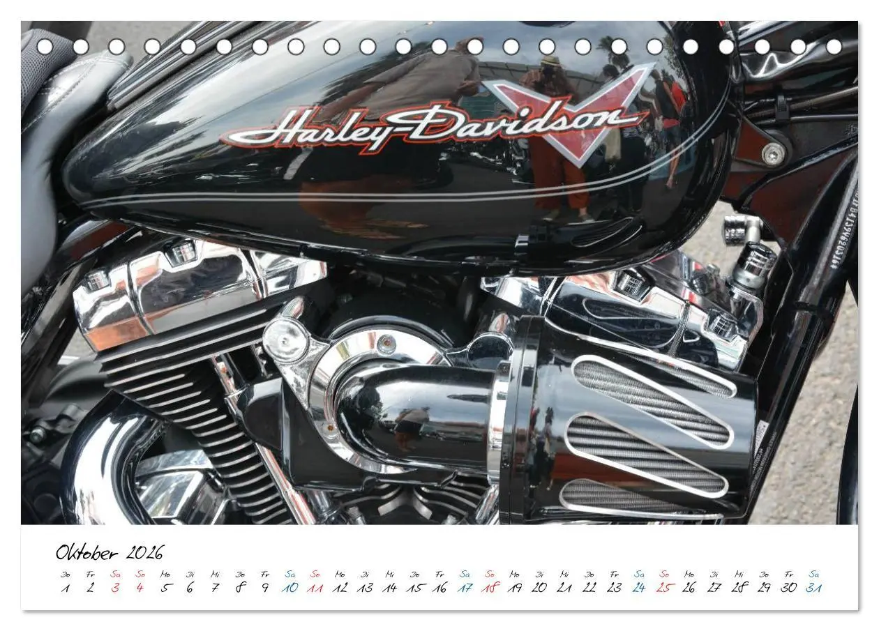 Bild: 9783457972229 | Harley Davidson - Details einer Legende (Tischkalender 2026 DIN A5...