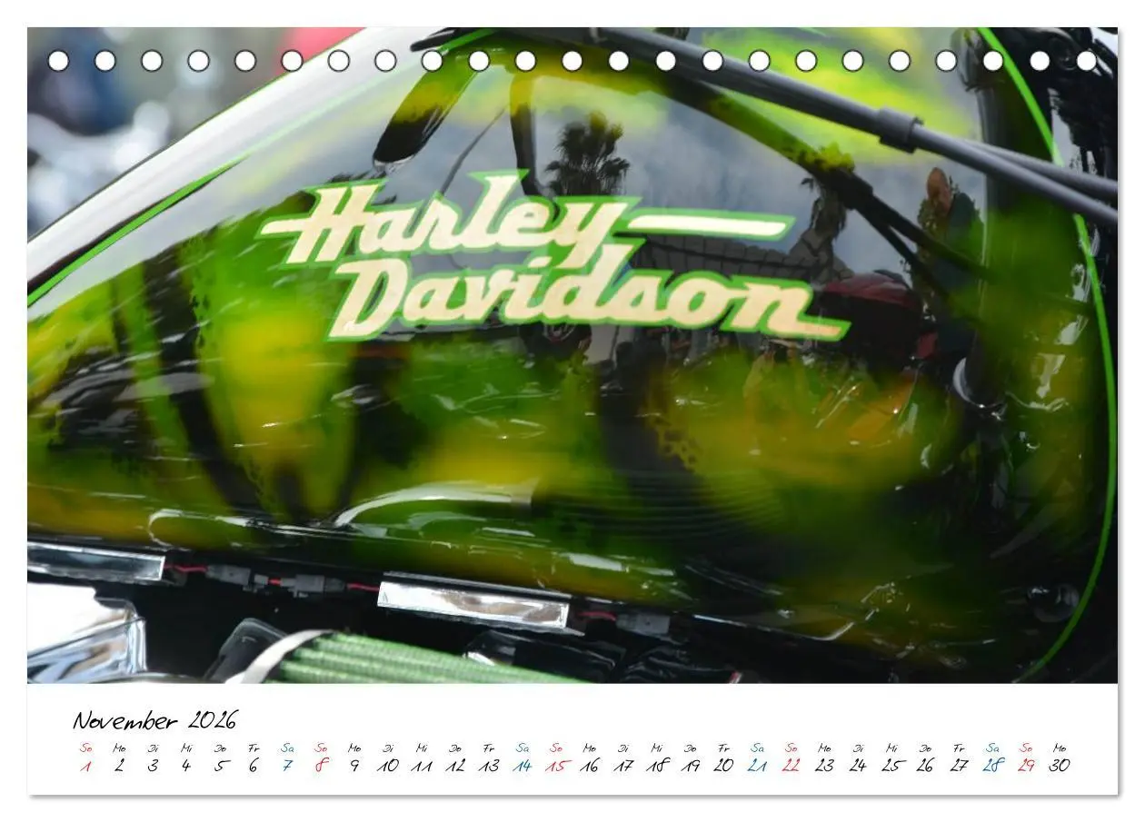 Bild: 9783457972229 | Harley Davidson - Details einer Legende (Tischkalender 2026 DIN A5...