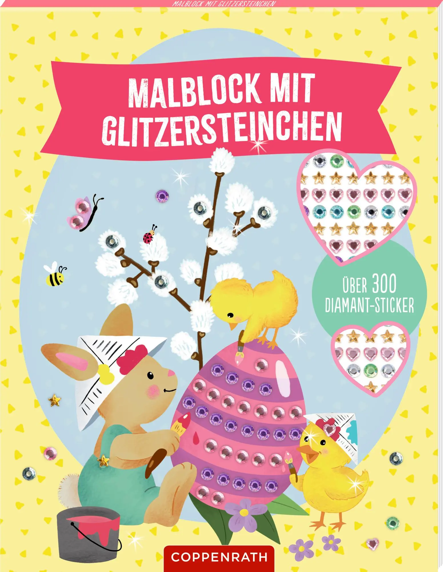 Cover: 9783649652229 | Malblock mit Glitzersteinchen Frohe Ostern | Lena Maria Bellermann