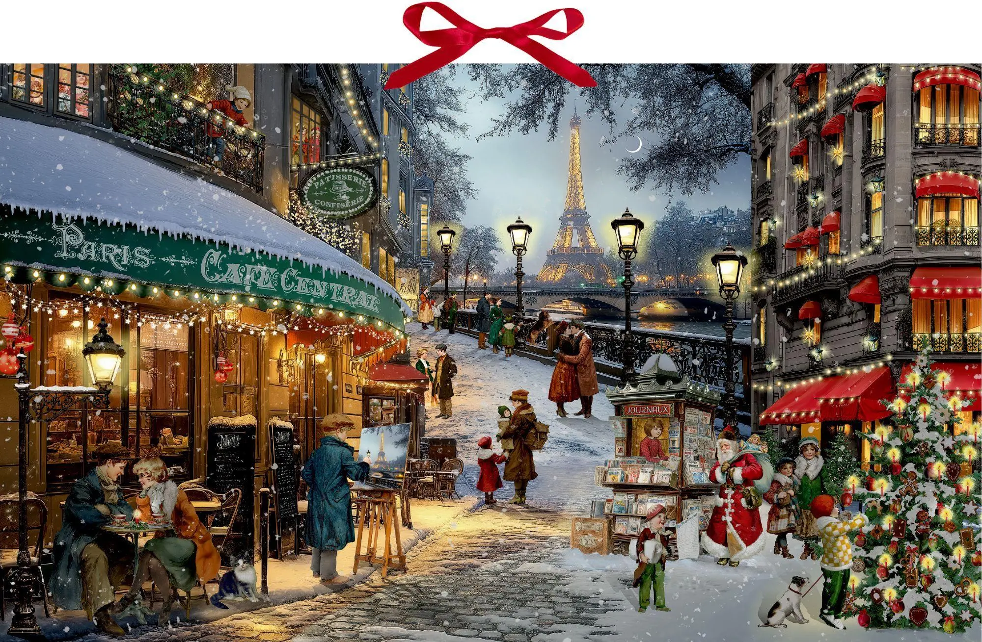 Cover: 4050003972329 | Wand-Adventskalender - Romantische Weihnachten in Paris | Barbara Behr