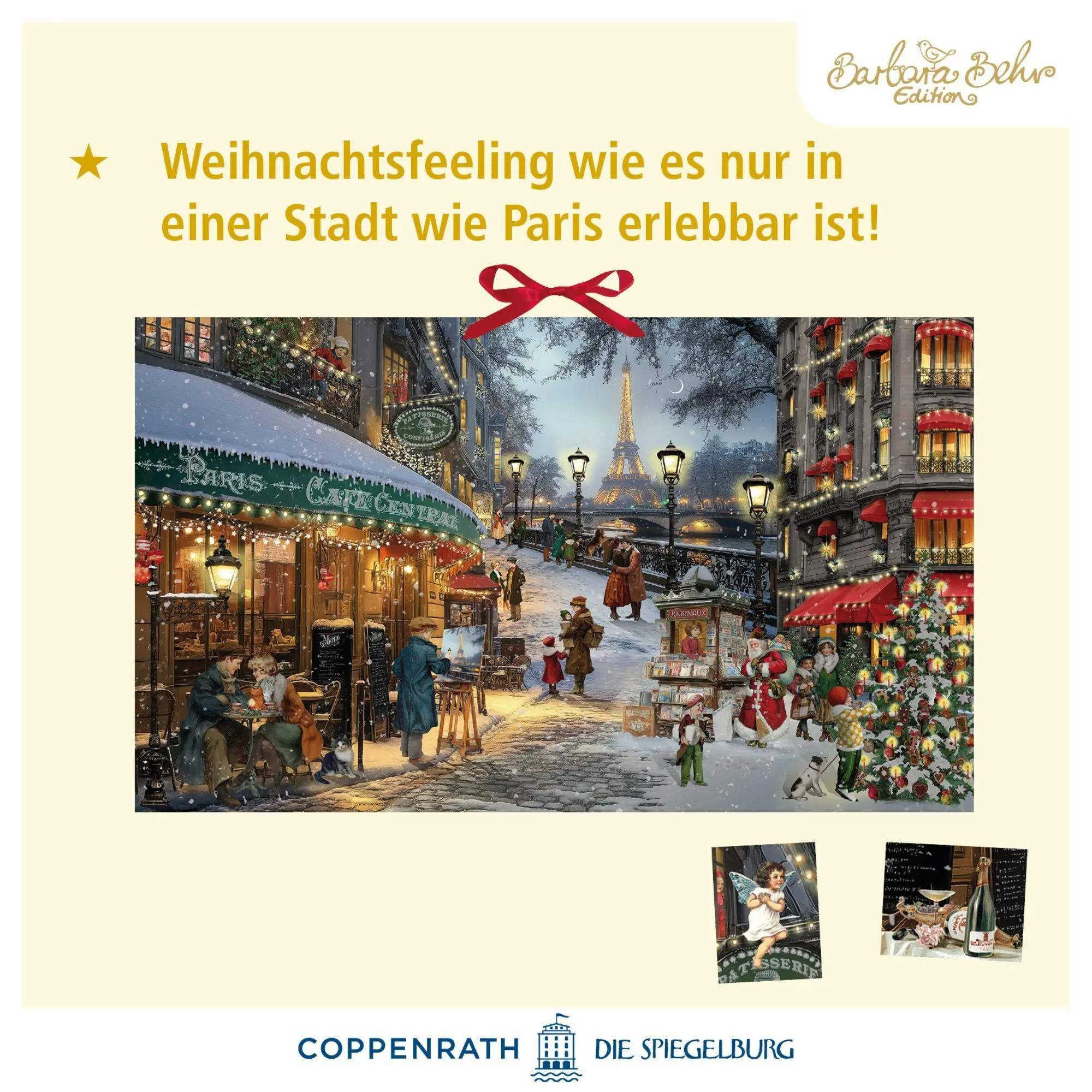 Bild: 4050003972329 | Wand-Adventskalender - Romantische Weihnachten in Paris | Barbara Behr