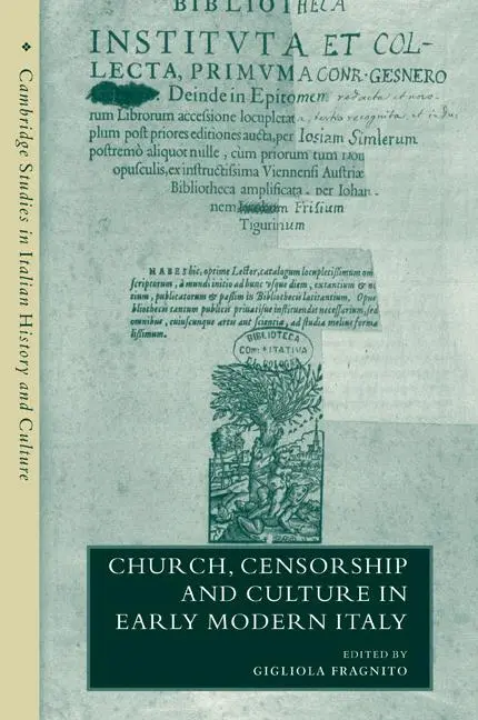 Cover: 9780521202329 | Church, Censorship and Culture in Early Modern Italy | Fragnito | Buch