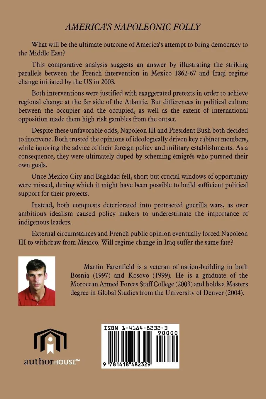 Rückseite: 9781418482329 | America's Napoleonic Folly | Martin Farenfield | Taschenbuch | 2004