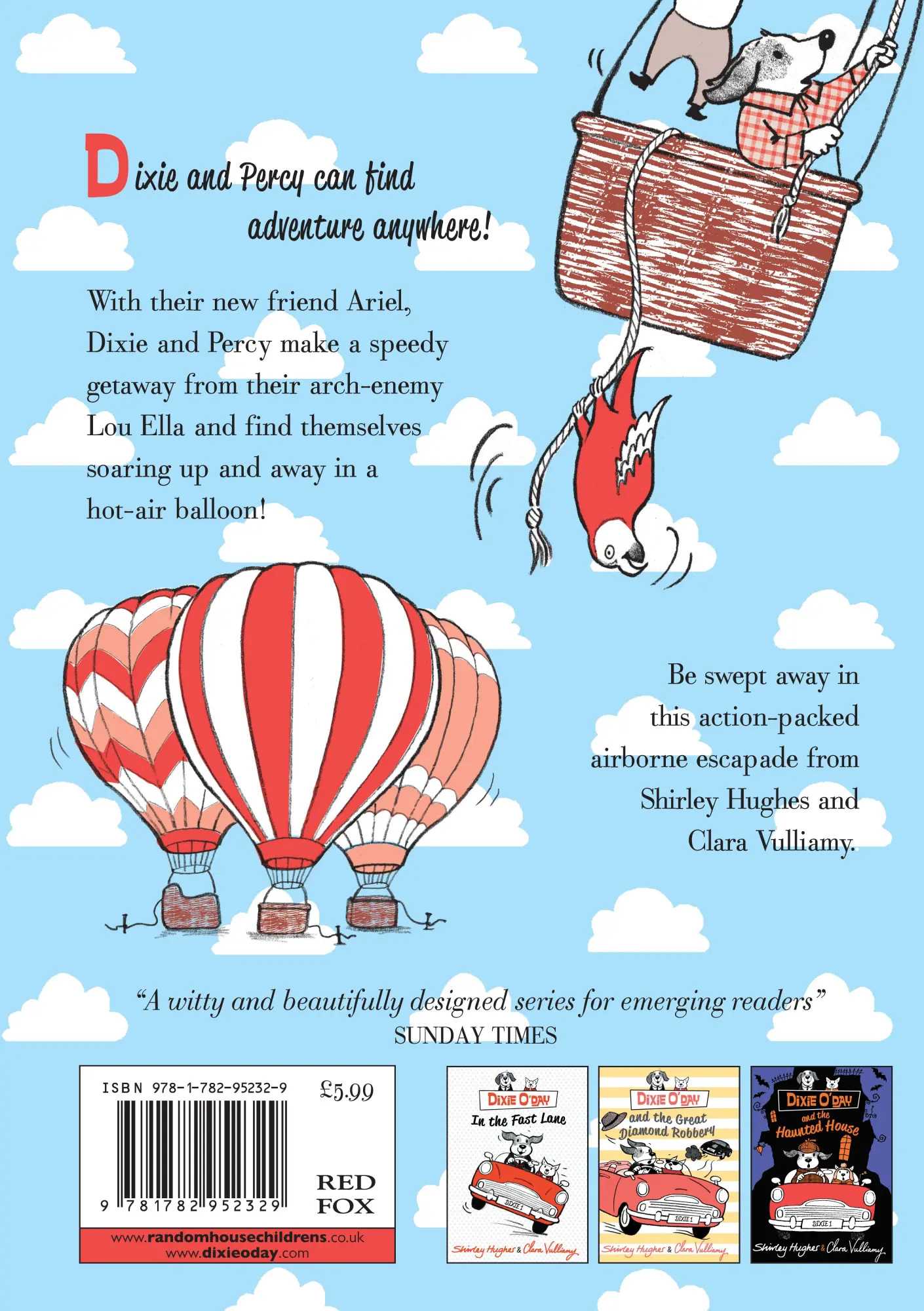 Rückseite: 9781782952329 | Dixie O'Day: Up, Up and Away! | Shirley Hughes | Taschenbuch | 2016