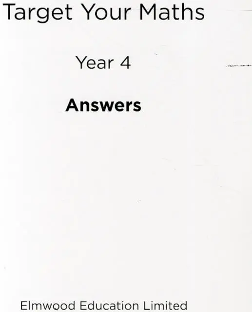 Cover: 9781906622329 | Target Your Maths Year 4 Answer Book | Stephen Pearce | Taschenbuch