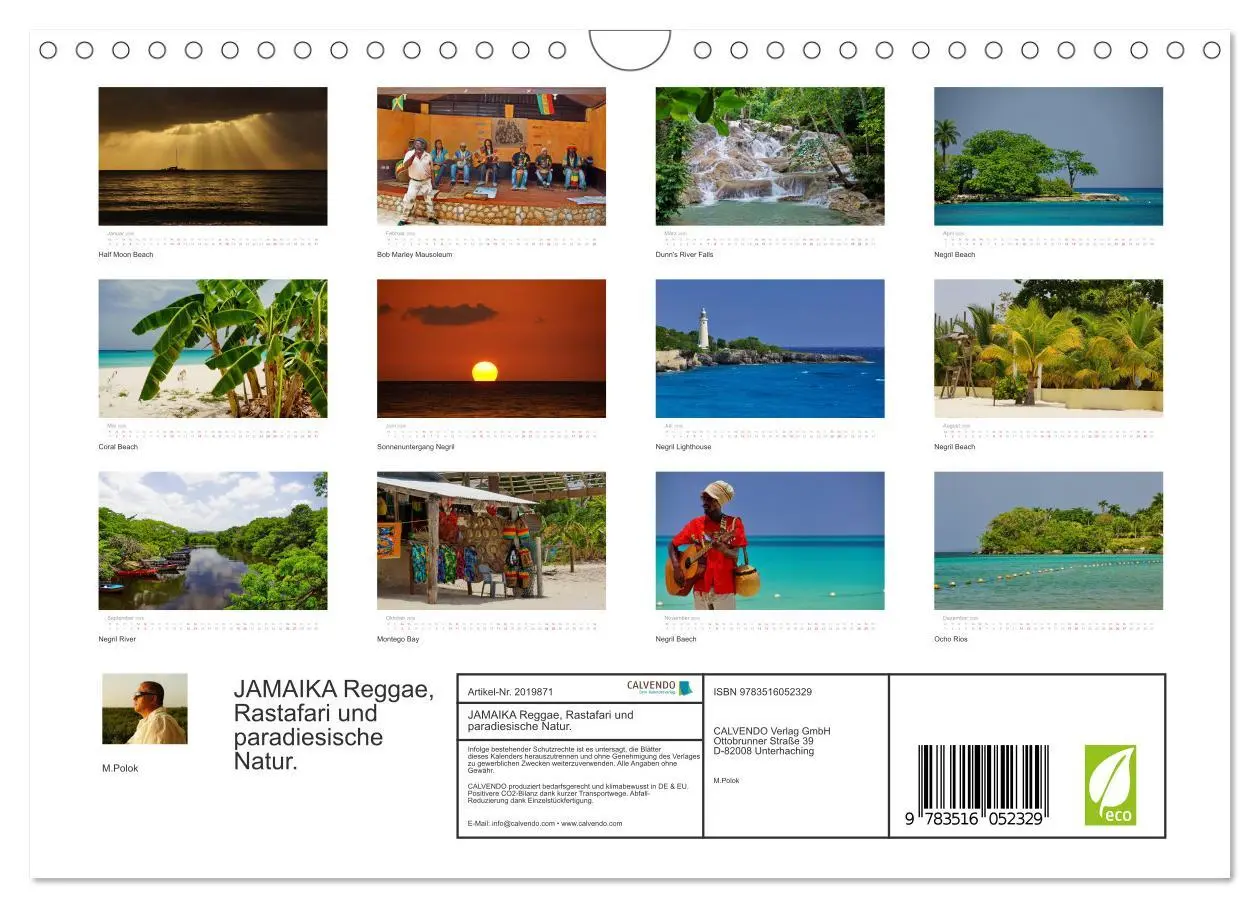 Bild: 9783516052329 | JAMAIKA Reggae, Rastafari und paradiesische Natur. (Wandkalender...