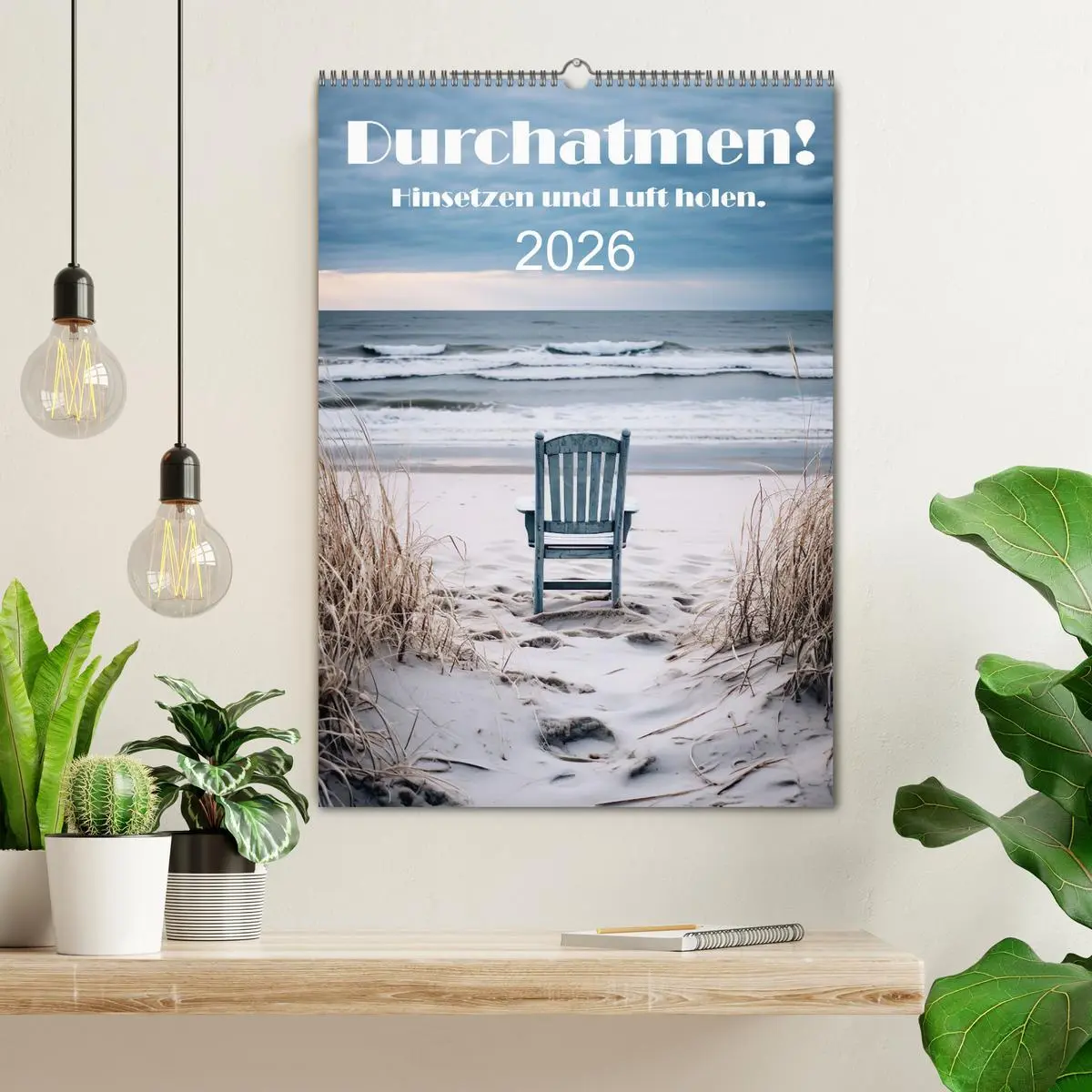Bild: 9783516292329 | Durchatmen! (Wandkalender 2026 DIN A2 hoch), CALVENDO Monatskalender