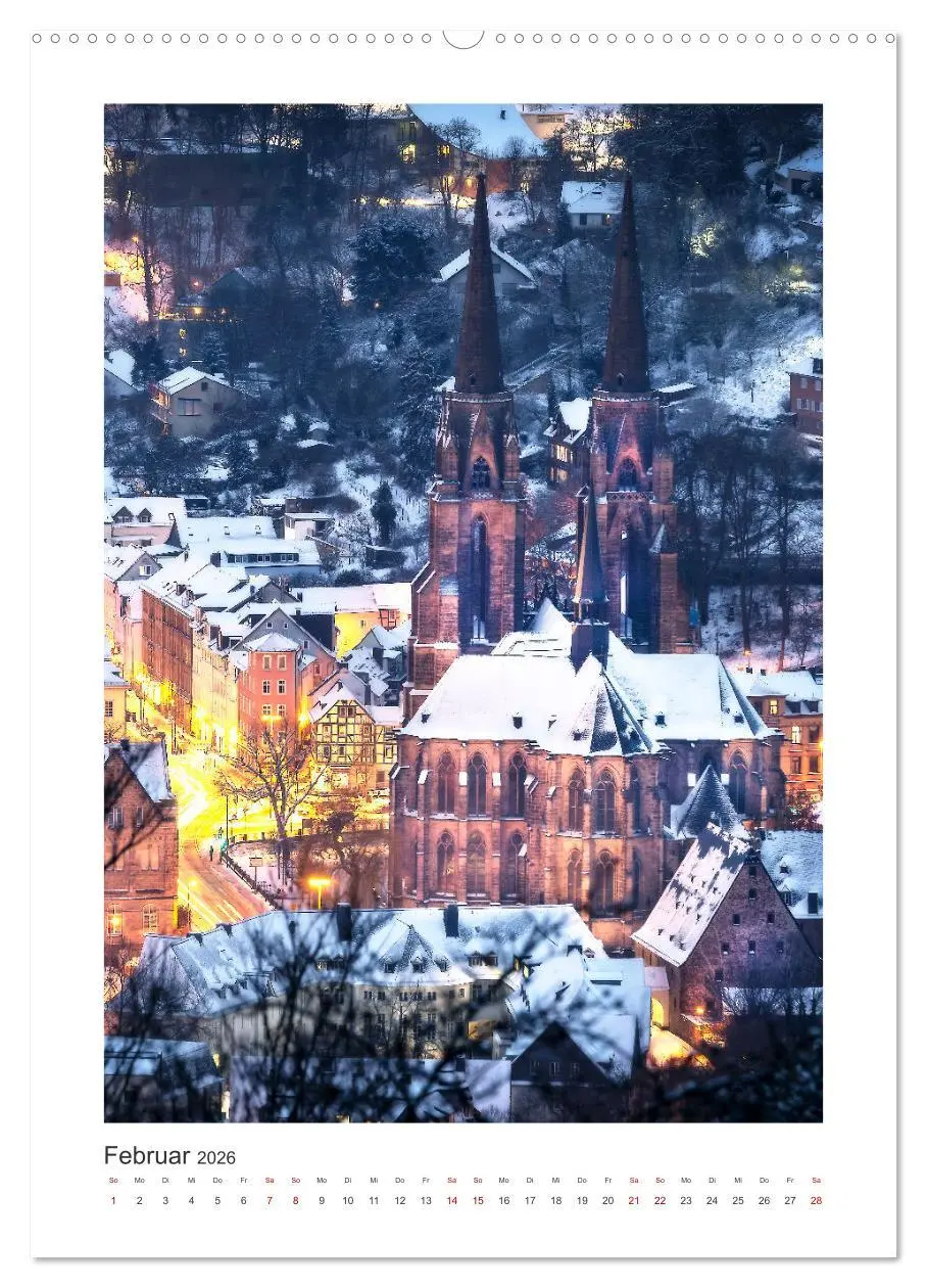 Bild: 9783516362329 | Mein Marburg (Wandkalender 2026 DIN A2 hoch), CALVENDO Monatskalender