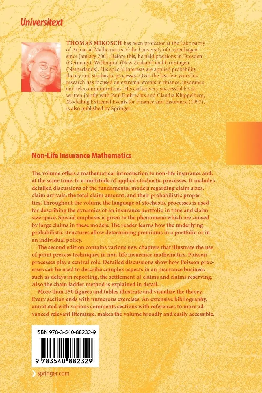 Rückseite: 9783540882329 | Non-Life Insurance Mathematics | Thomas Mikosch | Taschenbuch | xv