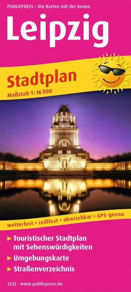 Cover: 9783961322329 | Leipzig. Stadtplan 1:16 000 | (Land-)Karte | Stadtplan (PUBLICPRESS)