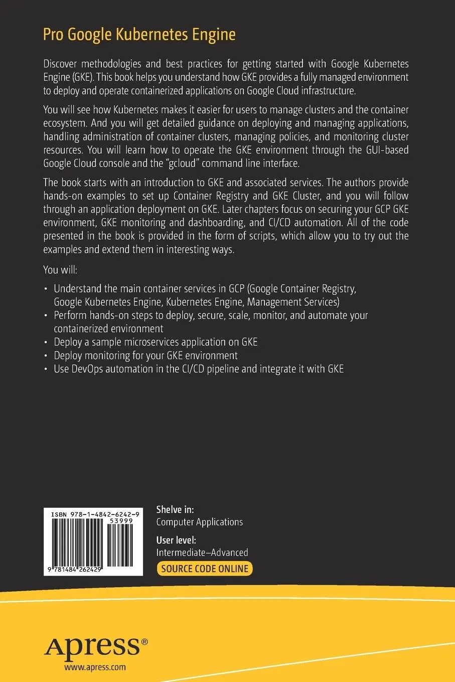 Rückseite: 9781484262429 | Pro Google Kubernetes Engine | Piyush Pandey (u. a.) | Taschenbuch