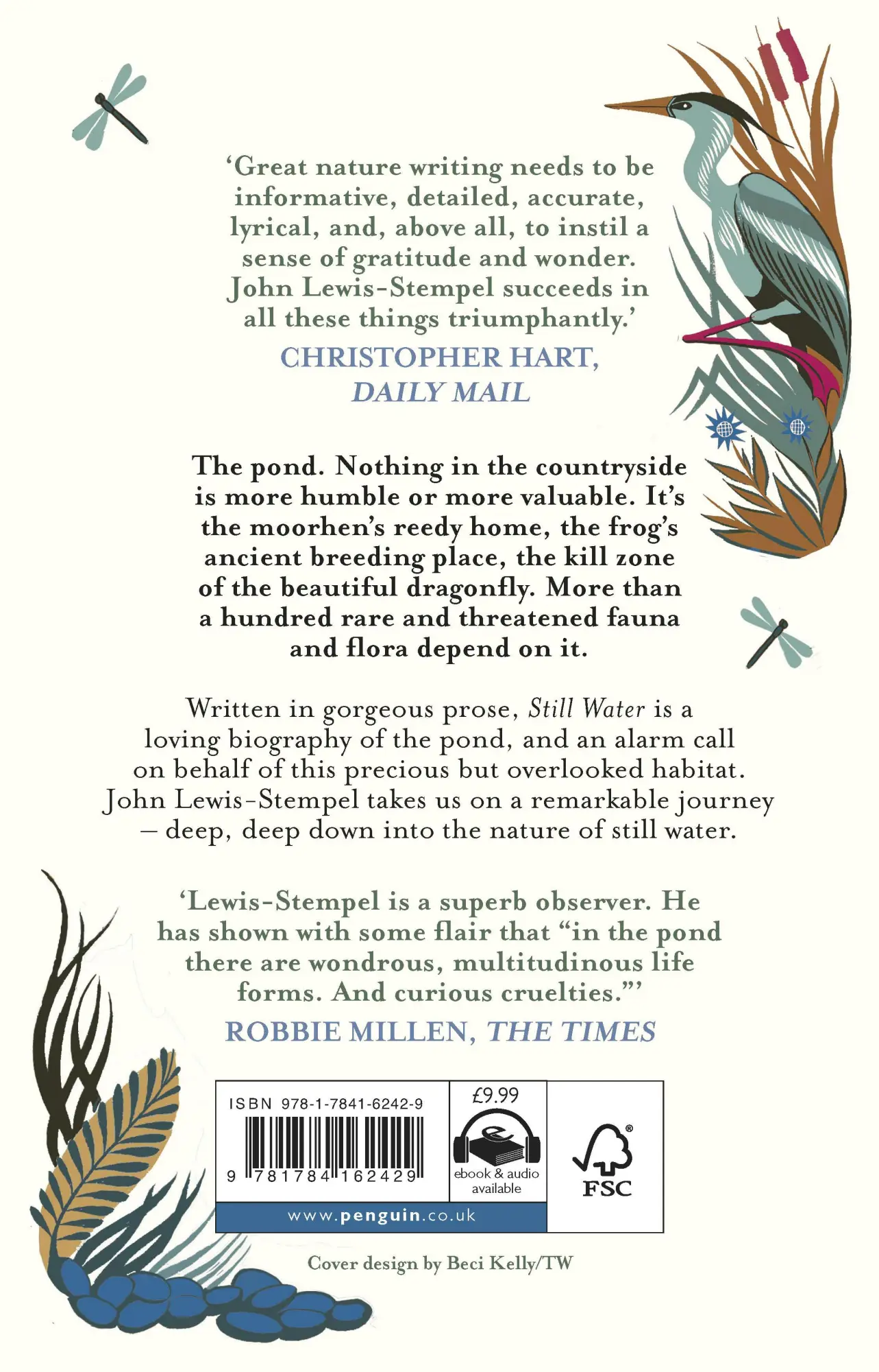 Rückseite: 9781784162429 | Still Water | The Deep Life of the Pond | John Lewis-Stempel | Buch