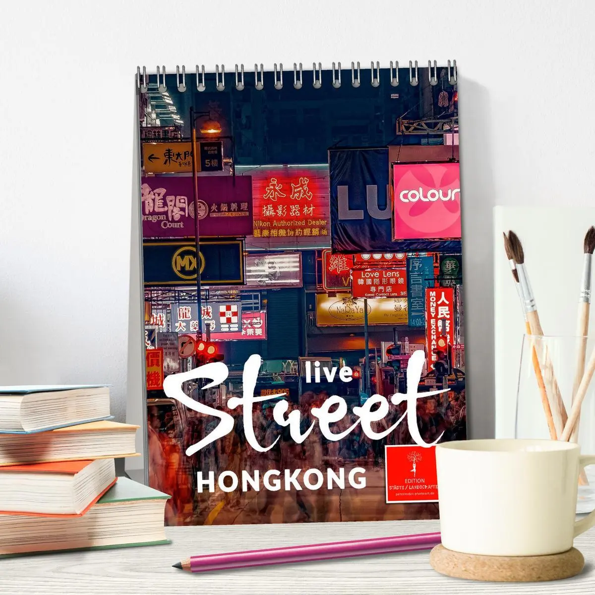 Bild: 9783516352429 | Hongkong Street live (Tischkalender 2026 DIN A5 hoch), CALVENDO...