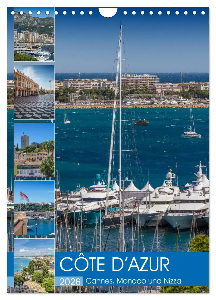 Cover: 9783516422429 | CÔTE D'AZUR Cannes, Monaco und Nizza (Wandkalender 2026 DIN A4...