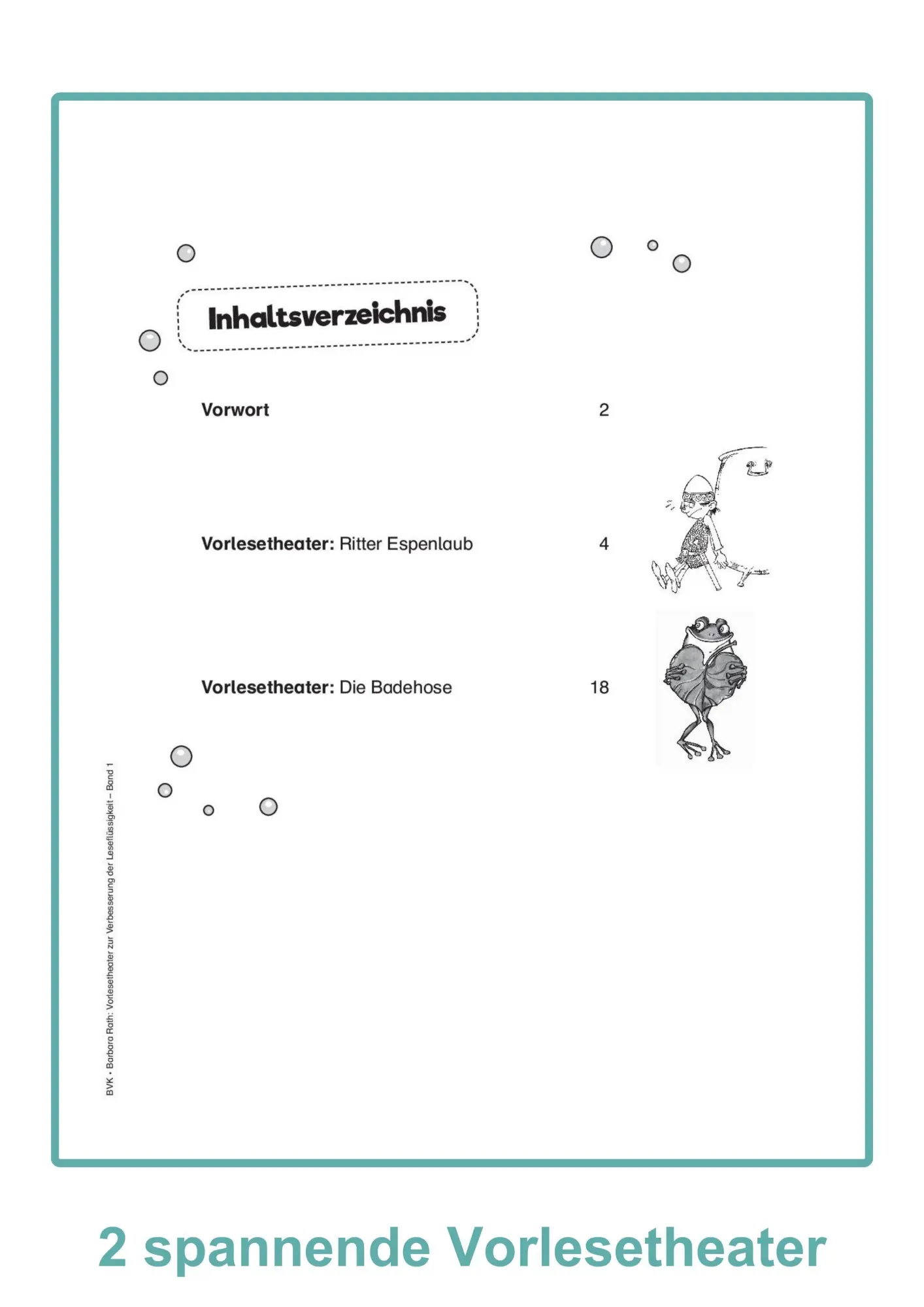 Bild: 9783965202429 | Vorlesetheater Band 1 | zur Verbesserung der Leseflüssigkeit | Rath