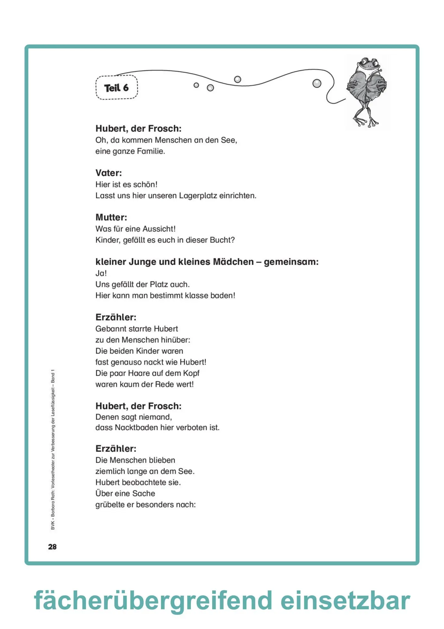 Bild: 9783965202429 | Vorlesetheater Band 1 | zur Verbesserung der Leseflüssigkeit | Rath