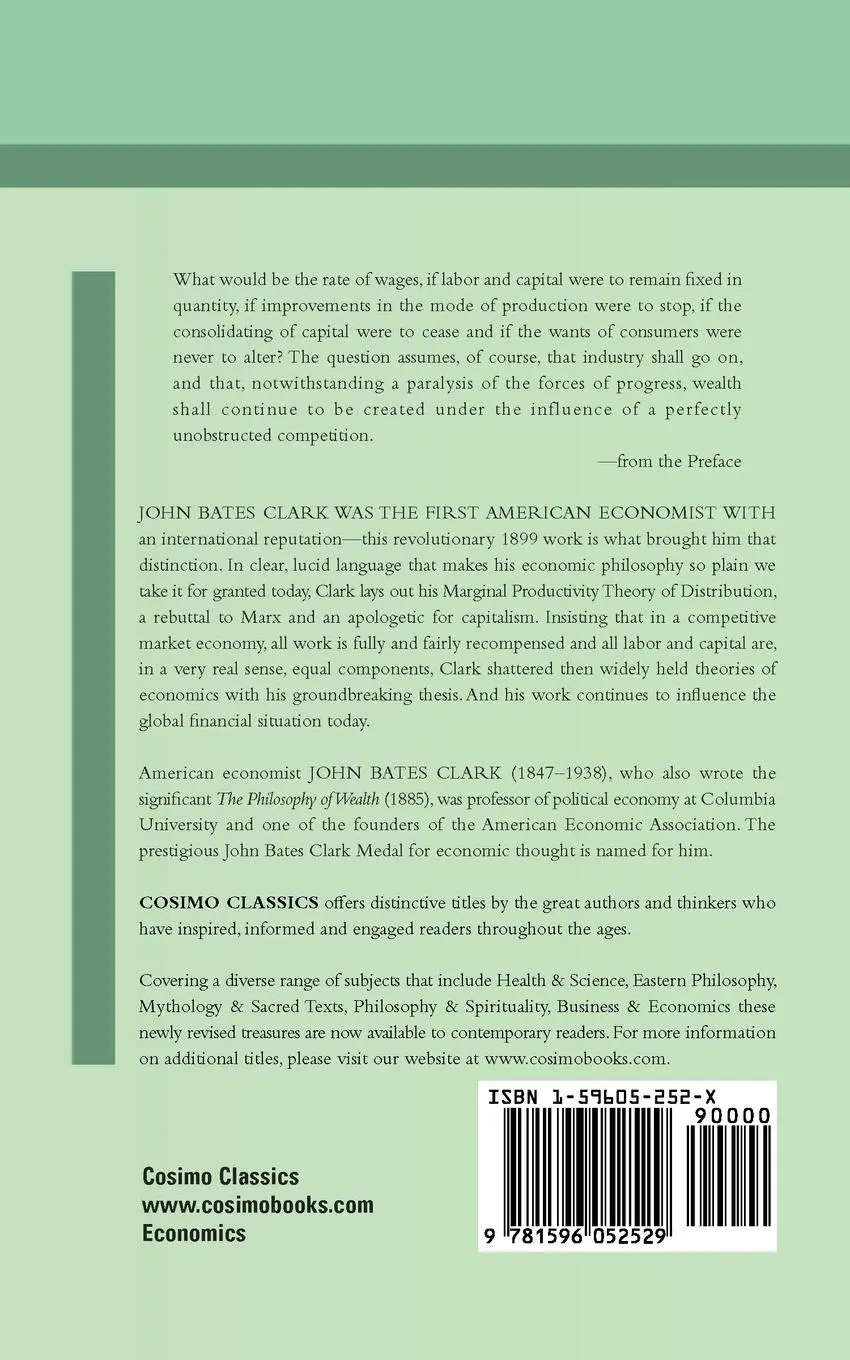 Rückseite: 9781596052529 | The Distribution of Wealth | A Theory of Wages, Interest and Profits