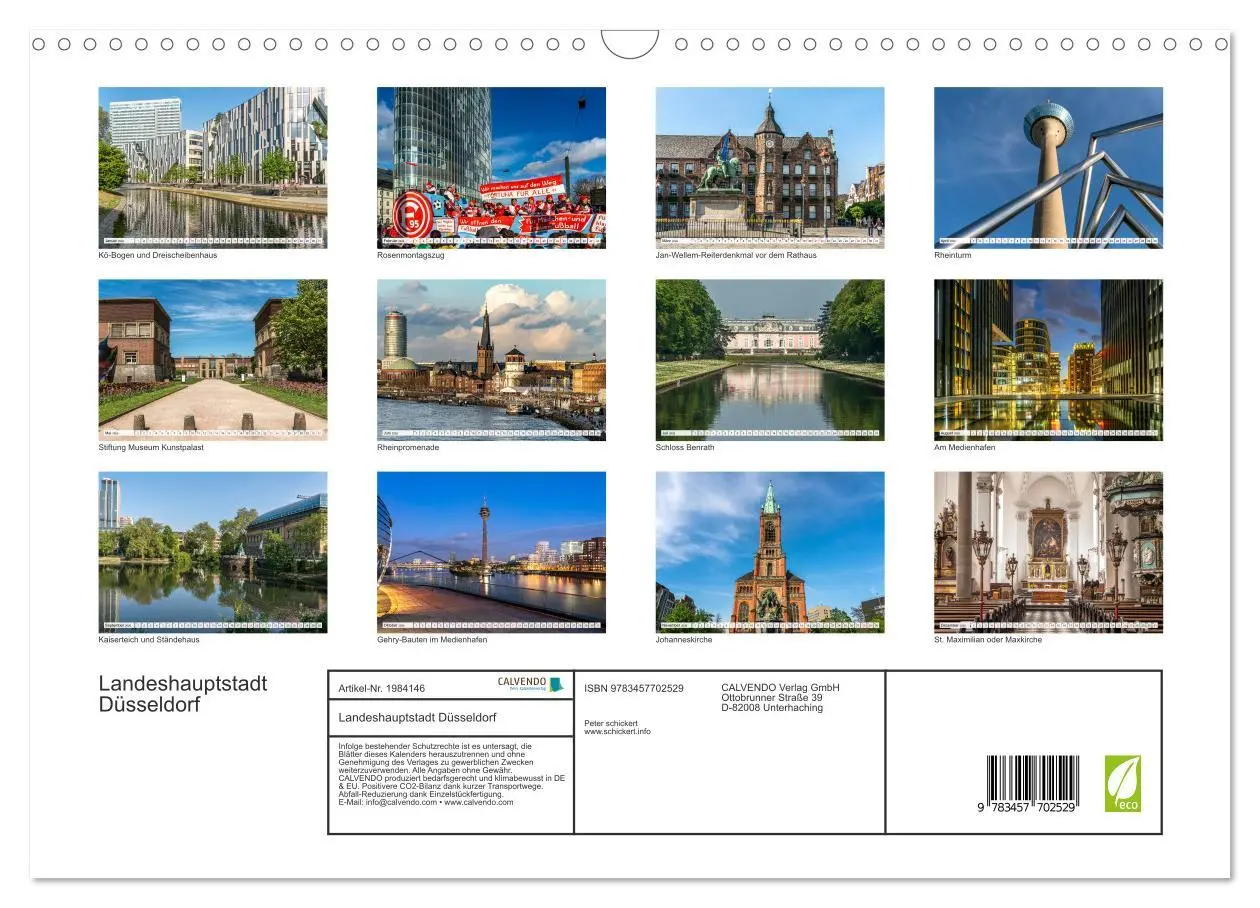 Bild: 9783457702529 | Landeshauptstadt Düsseldorf (Wandkalender 2026 DIN A3 quer),...